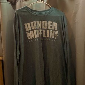 Blue Dunder Mifllin long sleeve